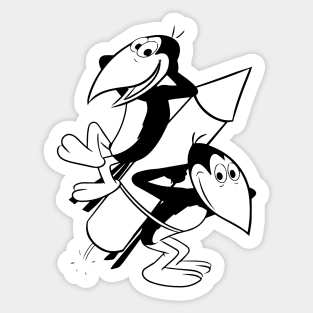 Heckle and Jeckle Sticker